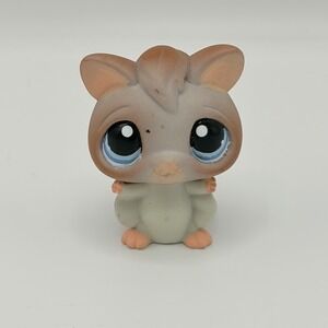 Littlest Pet Shop Authentic #1224 Cream Brown Sugar Glider Blue Eyes LPS Pet